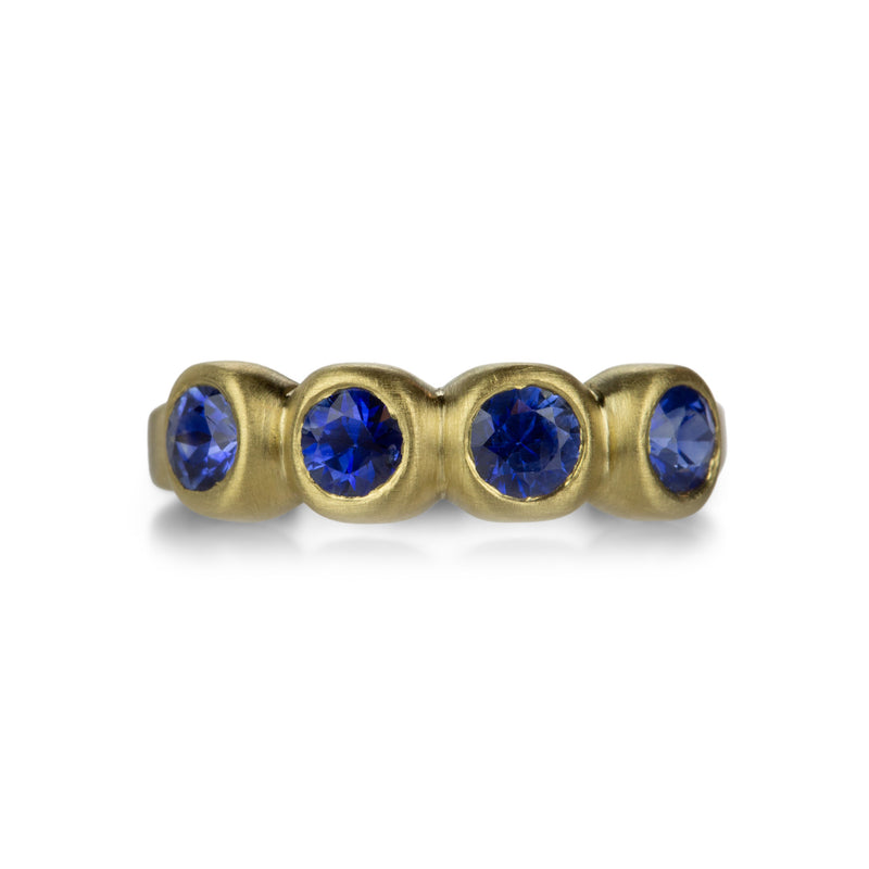 Marian Maurer Blue Sapphire Porch Skimmer Band Ring | Quadrum Gallery