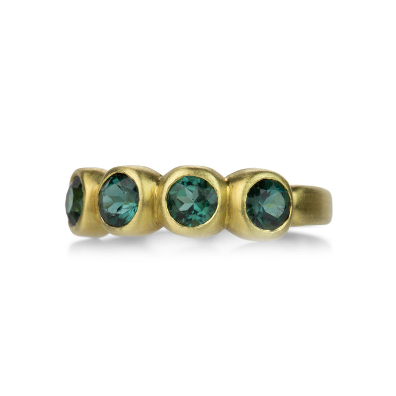 Marian Maurer Green Blue Tourmaline Porch Skimmer Ring | Quadrum Gallery
