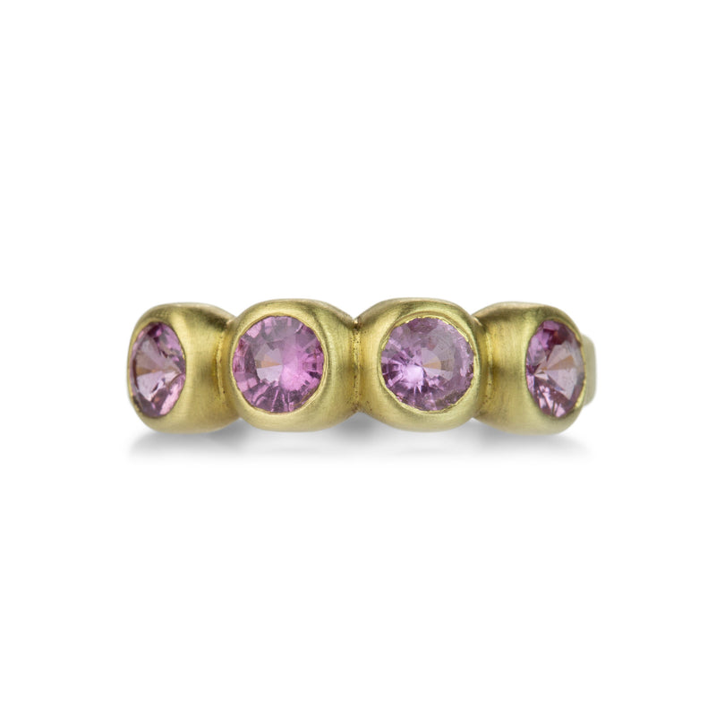 Marian Maurer 18k Pink Sapphire Porch Skimmer Band Ring | Quadrum Gallery
