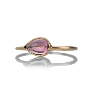 Margaret Solow Small Pear Shaped Pink Tourmaline Ring | Quadrum Gallery