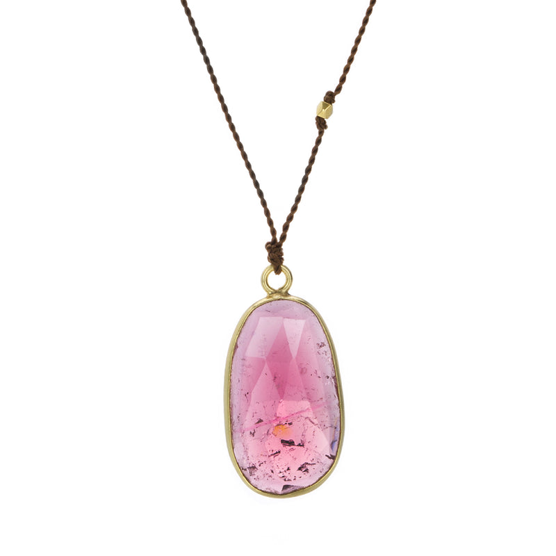 Margaret Solow Pink Tourmaline Pendant Necklace | Quadrum Gallery