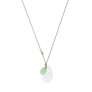 Margaret Solow Aquamarine and Chrysoprase Necklace | Quadrum Gallery