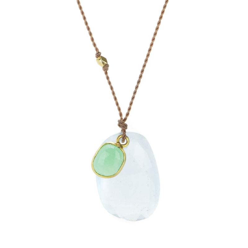 Margaret Solow Aquamarine and Chrysoprase Necklace | Quadrum Gallery