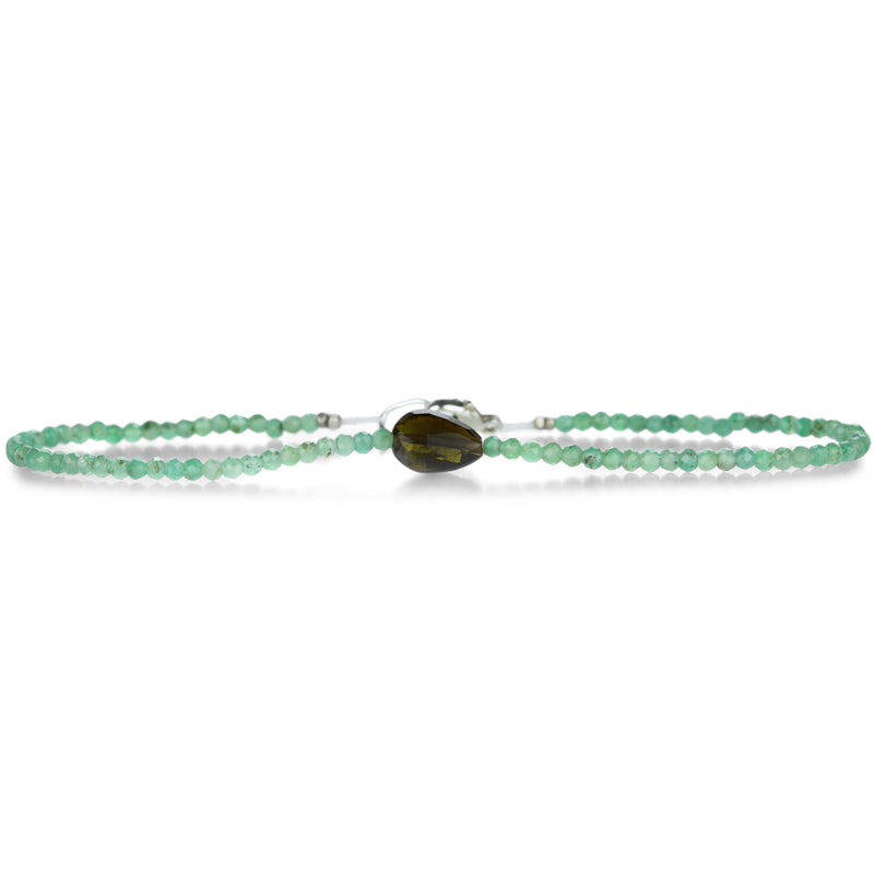 Margaret Solow Faceted Emerald and Tourmaline Bracelet | Quadrum Gallery