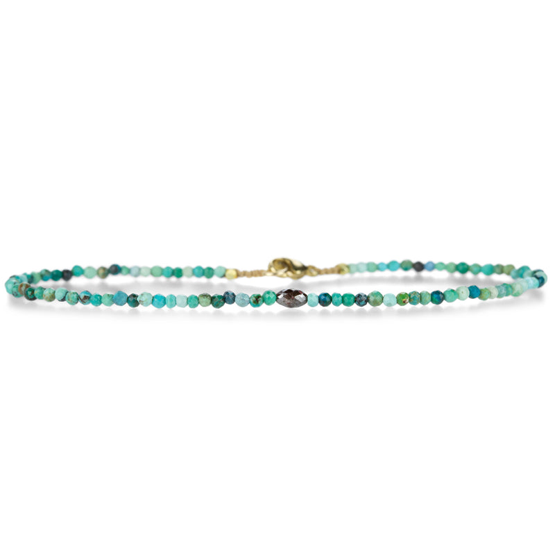 Margaret Solow Faceted Turquoise and Diamond Bracelet | Quadrum Gallery