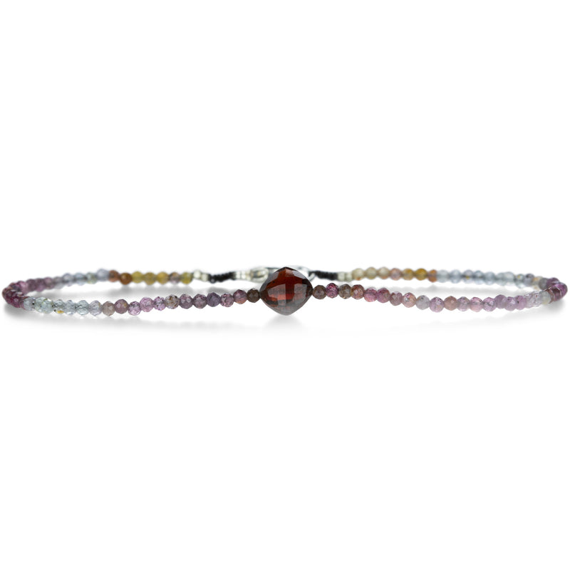 Margaret Solow Sapphire and Garnet Beaded Bracelet | Quadrum Gallery