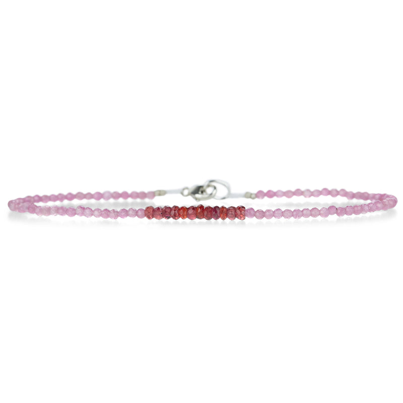 Margaret Solow Pink Tourmaline and Red Sapphire Bracelet | Quadrum Gallery