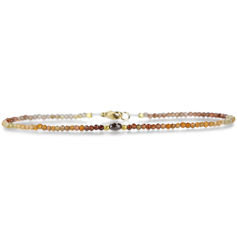 Margaret Solow Garnet and Black Diamond Bead Bracelet | Quadrum Gallery