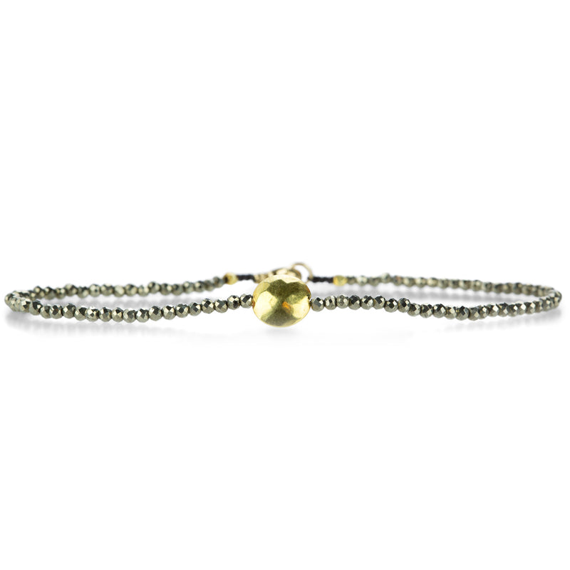 Margaret Solow Pyrite and Hammered Disc Bracelet | Quadrum Gallery