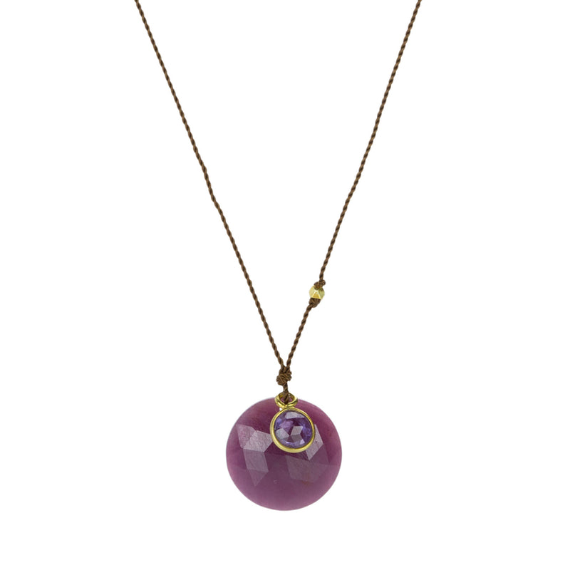 Margaret Solow Ruby and Purple Sapphire Pendant Necklace | Quadrum Gallery