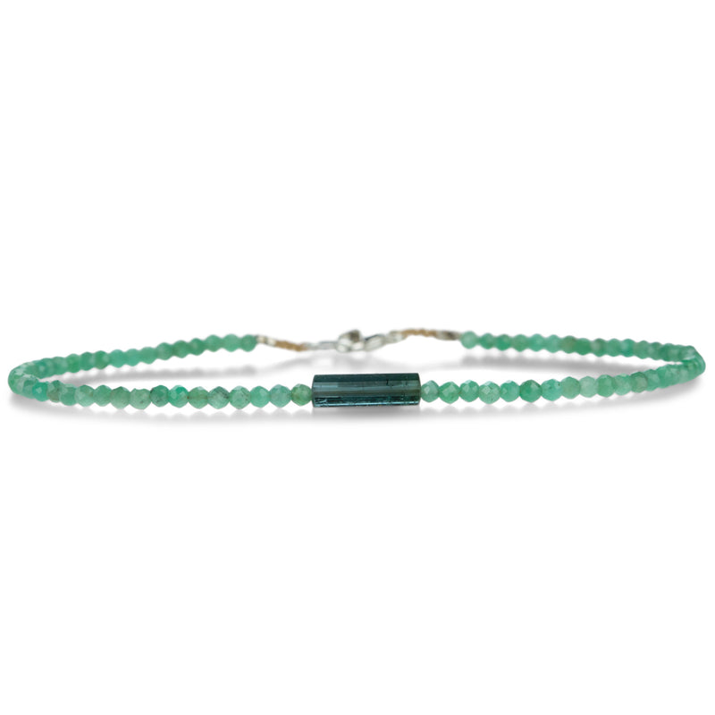 Margaret Solow Emerald and Green Tourmaline Bracelet | Quadrum Gallery