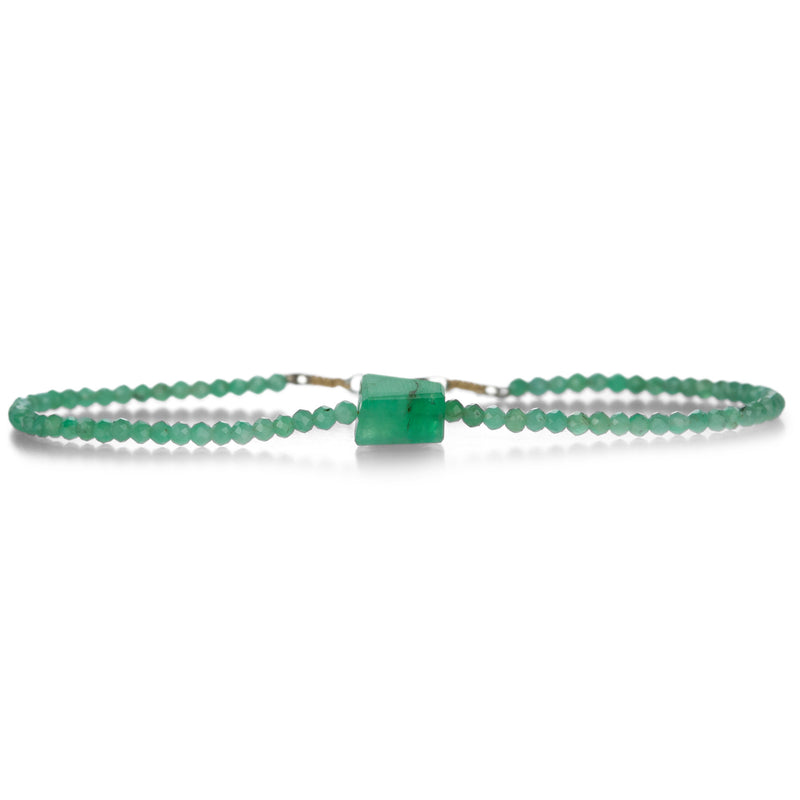 Margaret Solow Faceted Double Emerald Bead Bracelet | Quadrum Gallery