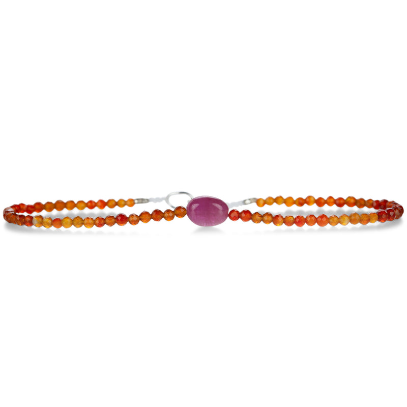 Margaret Solow Ombre Carnelian Beaded Bracelet | Quadrum Gallery
