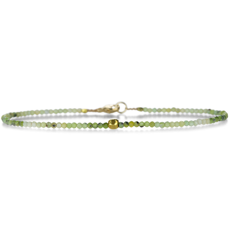 Margaret Solow Olive Opal and 18k Bead Bracelet | Quadrum Gallery