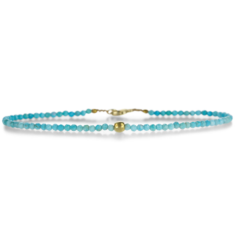 Margaret Solow Turquoise & 18k Beaded Bracelet | Quadrum Gallery