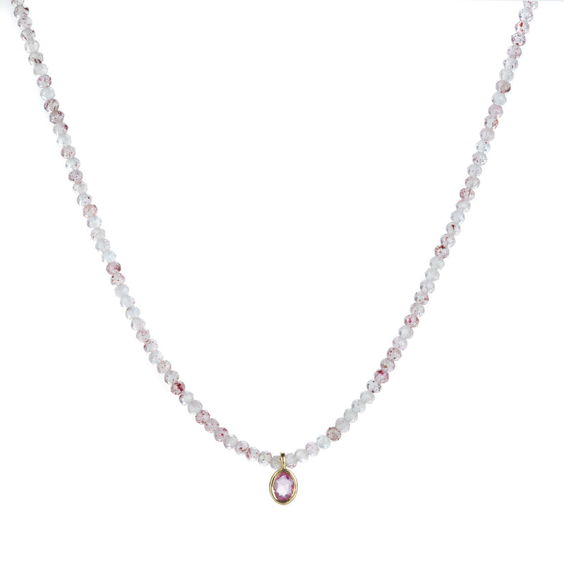 Margaret Solow Strawberry Quartz and Pink Sapphire Necklace | Quadrum Gallery