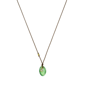 Margaret Solow Chrome Diopside and Diamond Pendant Necklace | Quadrum Gallery