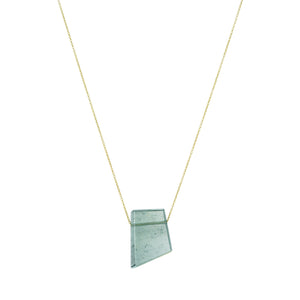 Margaret Solow Green Tourmaline Crystal Pendant Necklace | Quadrum Gallery