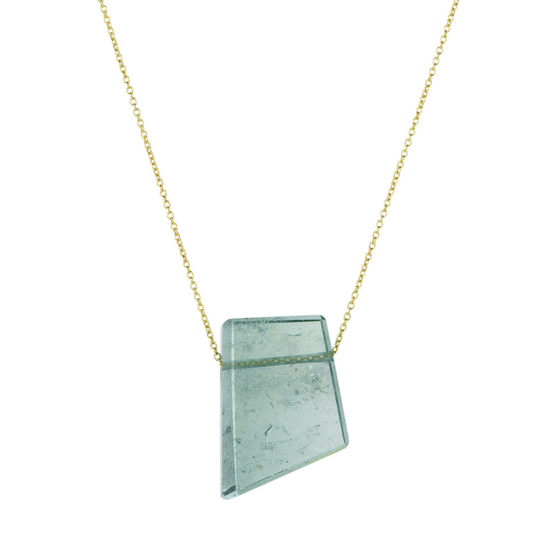 Margaret Solow Green Tourmaline Crystal Pendant Necklace | Quadrum Gallery