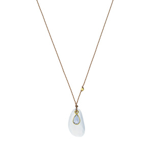 Margaret Solow Chalcedony and Tanzanite Pendant Necklace | Quadrum Gallery