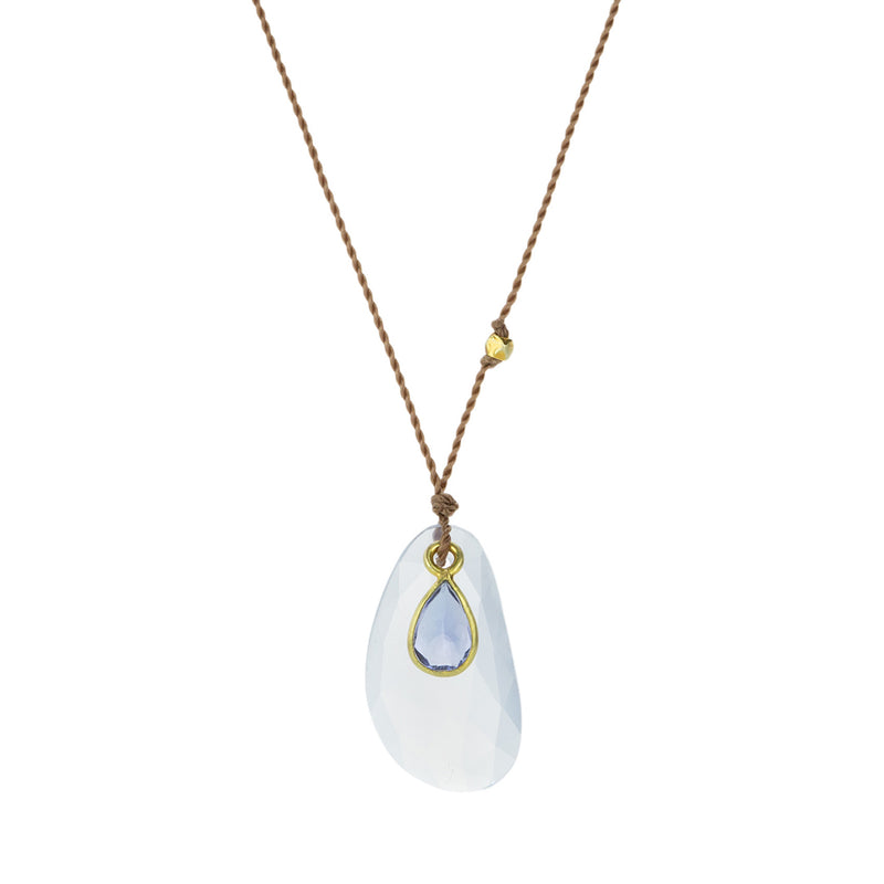 Margaret Solow Chalcedony and Tanzanite Pendant Necklace | Quadrum Gallery