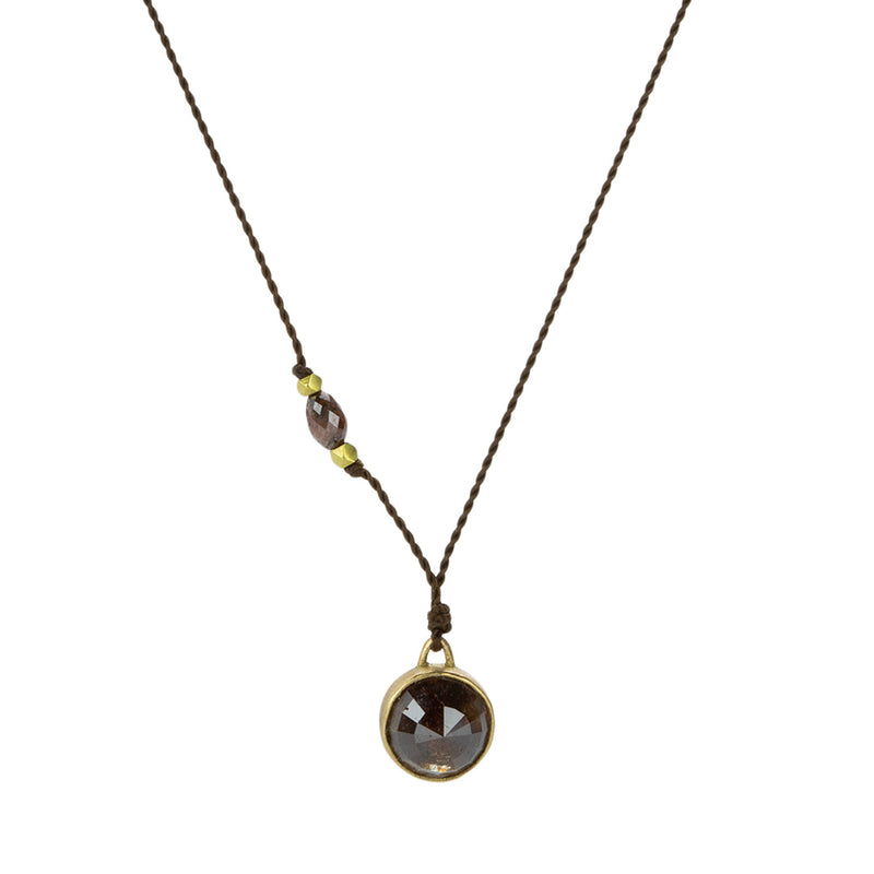 Margaret Solow Rose Cut Brown Diamond Pendant Necklace | Quadrum Gallery