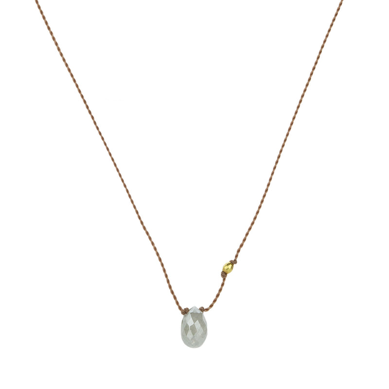 Margaret Solow Gray Diamond Briolette Pendant Necklace | Quadrum Gallery