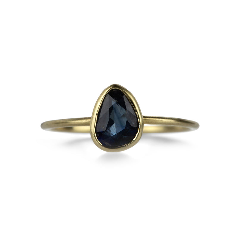 Margaret Solow Blue Green Sapphire Ring | Quadrum Gallery