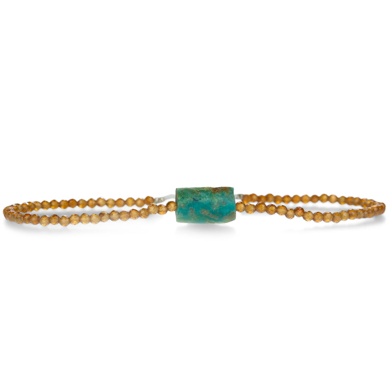 Margaret Solow Hessonite & Turquoise Bracelet | Quadrum Gallery