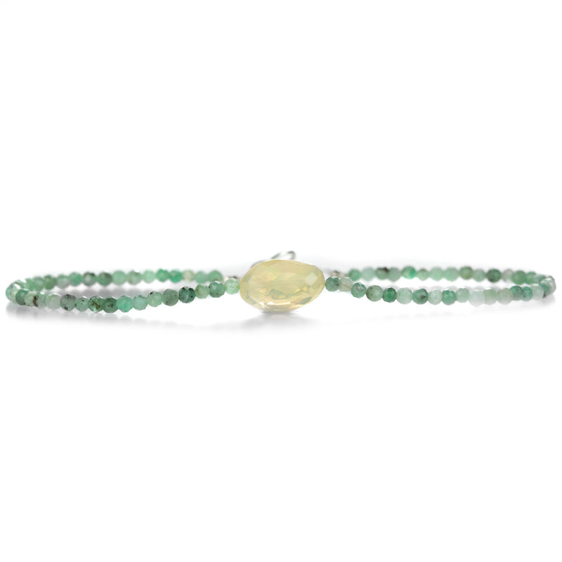 Margaret Solow Emerald and Opal Beaded Bracelet  | Quadrum Gallery