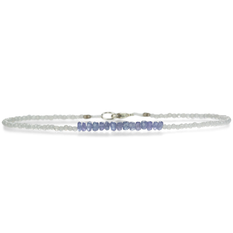 Margaret Solow Tanzanite and Moonstone Beaded Bracelet  | Quadrum Gallery