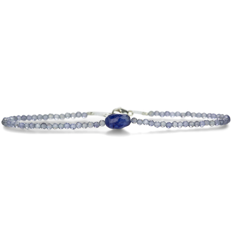 Margaret Solow Iolite and Sapphire Beaded Bracelet  | Quadrum Gallery