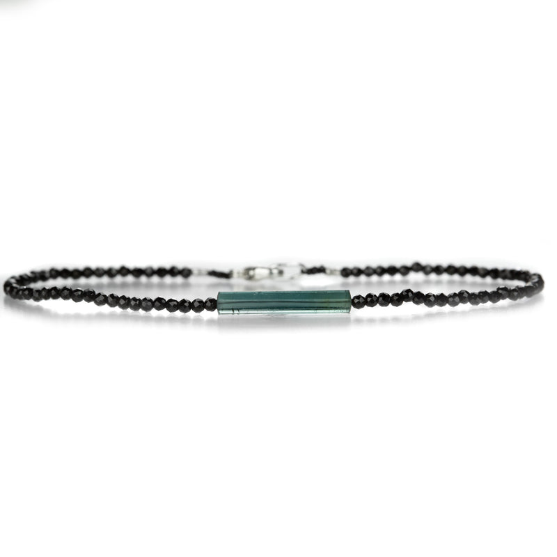 Margaret Solow Black Spinel and Green Tourmaline Bracelet  | Quadrum Gallery