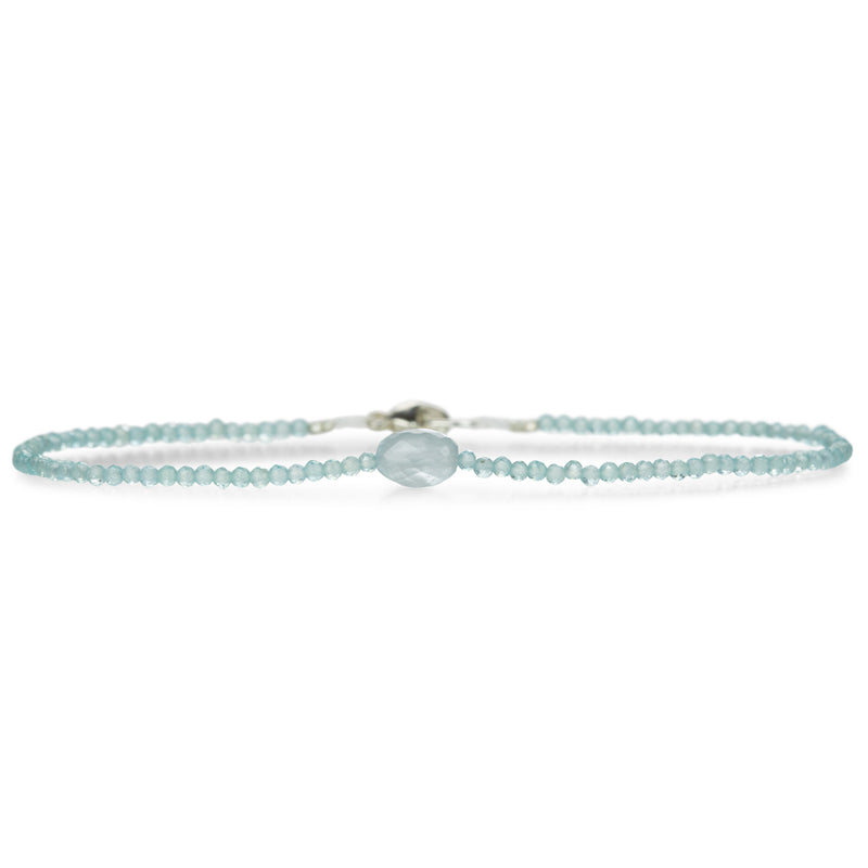 Margaret Solow Aquamarine and Apatite Beaded Bracelet  | Quadrum Gallery