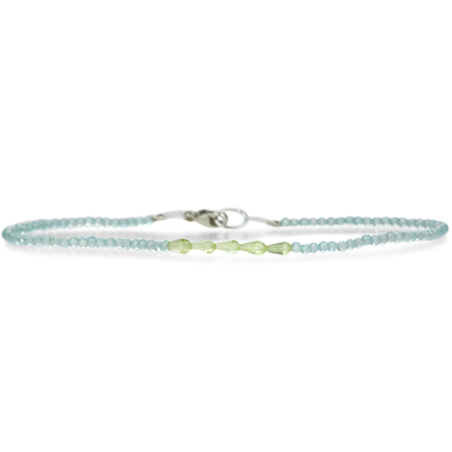 Margaret Solow Peridot and Apatite Beaded Bracelet  | Quadrum Gallery