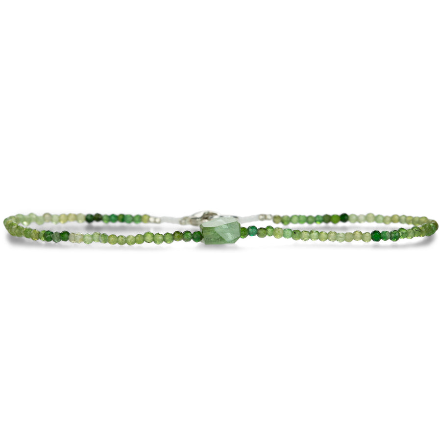 Margaret Solow Double Green Tourmaline Beaded Bracelet  | Quadrum Gallery