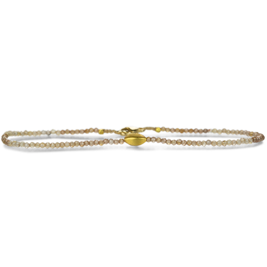 Margaret Solow Zircon Bracelet with 18k Bead and Clasp | Quadrum Gallery