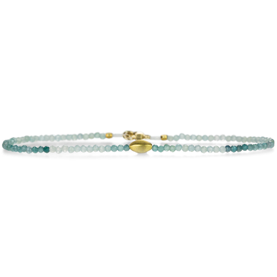 Margaret Solow Grandidierite and 18k Gold Beaded Bracelet | Quadrum Gallery