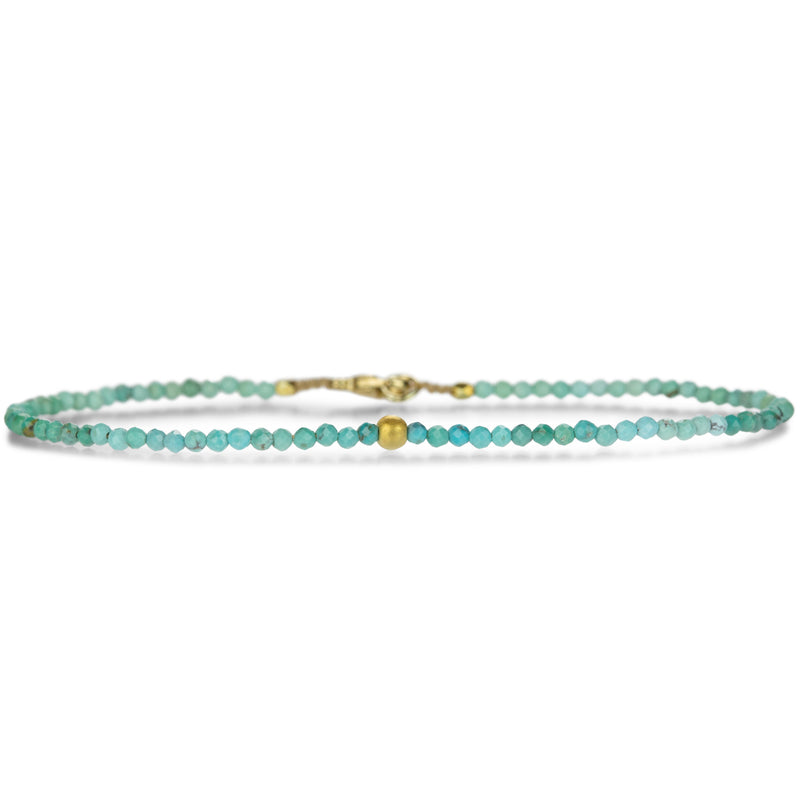 Margaret Solow Sleeping Beauty Turquoise and 18k Gold Bracelet | Quadrum Gallery