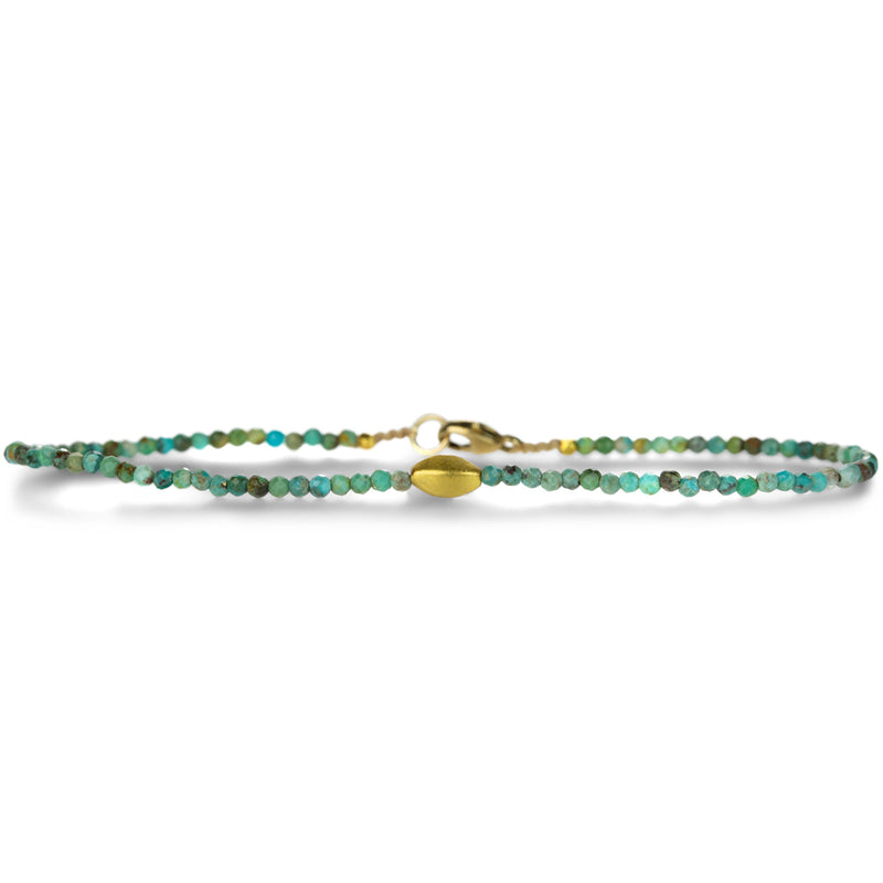 Margaret Solow 18k Gold and Turquoise Beaded Bracelet | Quadrum Gallery