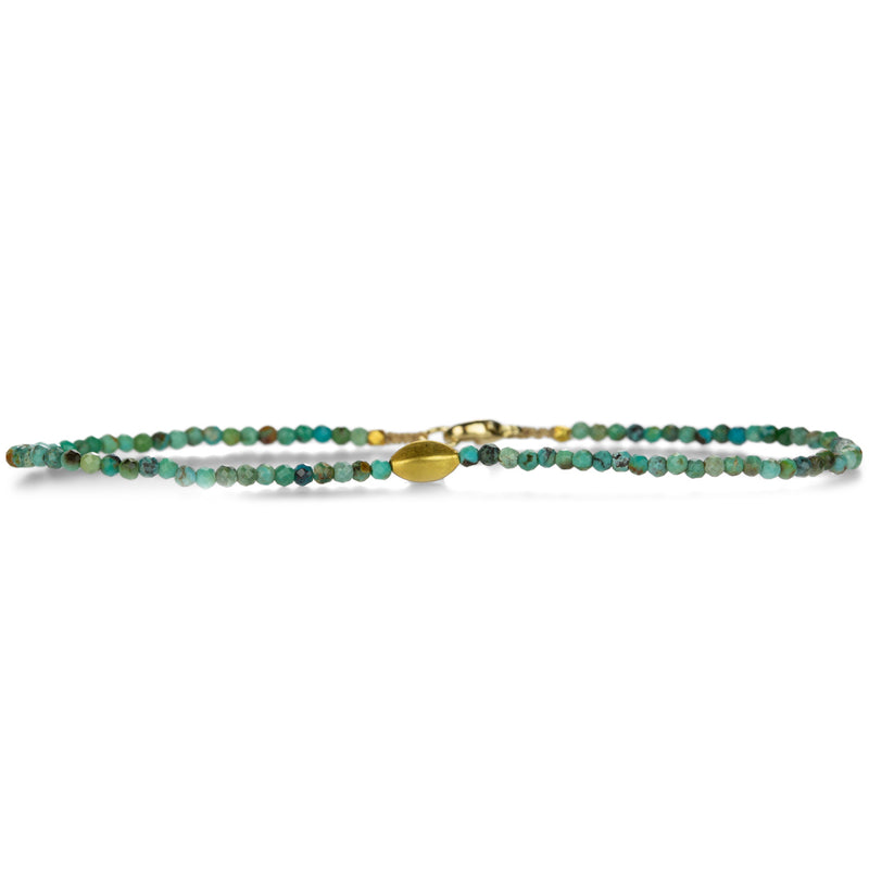 Margaret Solow Beaded Bracelet with 18k Gold and Turquoise | Quadrum Gallery