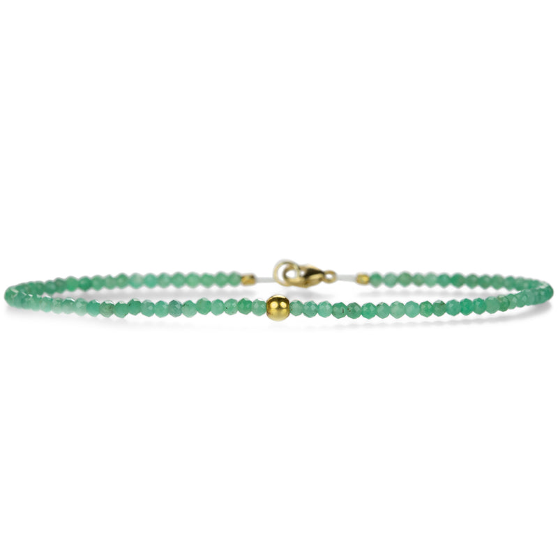 Margaret Solow 18k Gold and Emerald Beaded Bracelet | Quadrum Gallery