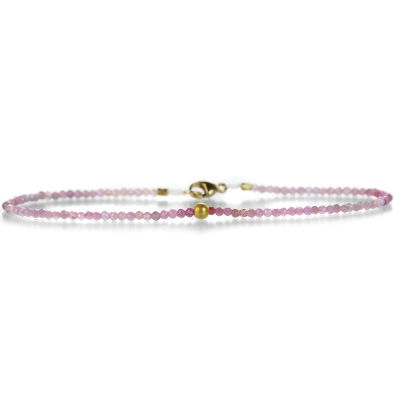 Margaret Solow 18k Gold Bead and Ombre Ruby Bracelet | Quadrum Gallery