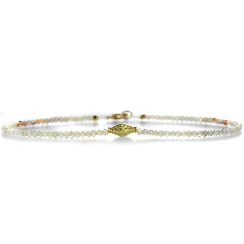 Margaret Solow 18k Beaded Bracelet with Zircon | Quadrum Gallery