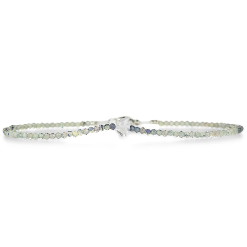 Margaret Solow Multicolor Sapphire and Herkimer Quartz Bracelet | Quadrum Gallery