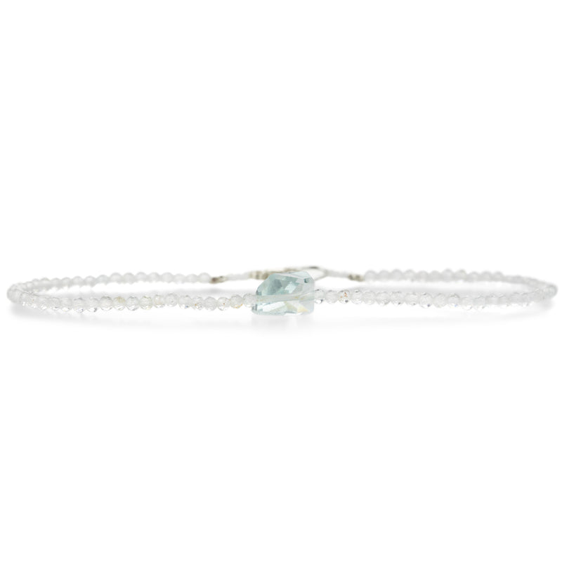 Margaret Solow Aquamarine and White Topaz Beaded Bracelet | Quadrum Gallery