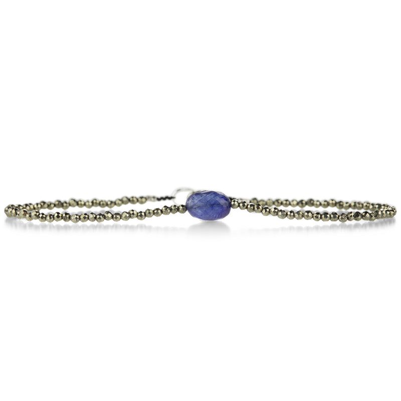 Margaret Solow Pyrite and Sapphire Beaded Bracelet | Quadrum Gallery