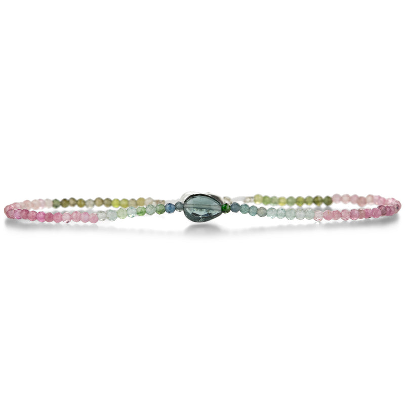 Margaret Solow Pink and Blue Tourmaline Beaded Bracelet | Quadrum Gallery