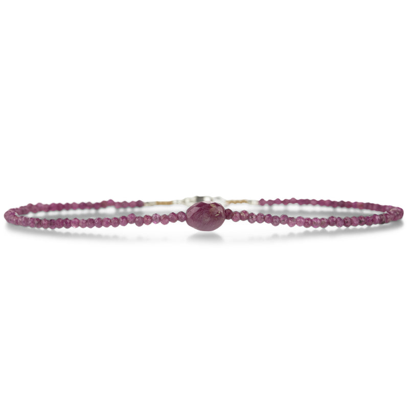 Margaret Solow Double Ruby Beaded Bracelet  | Quadrum Gallery