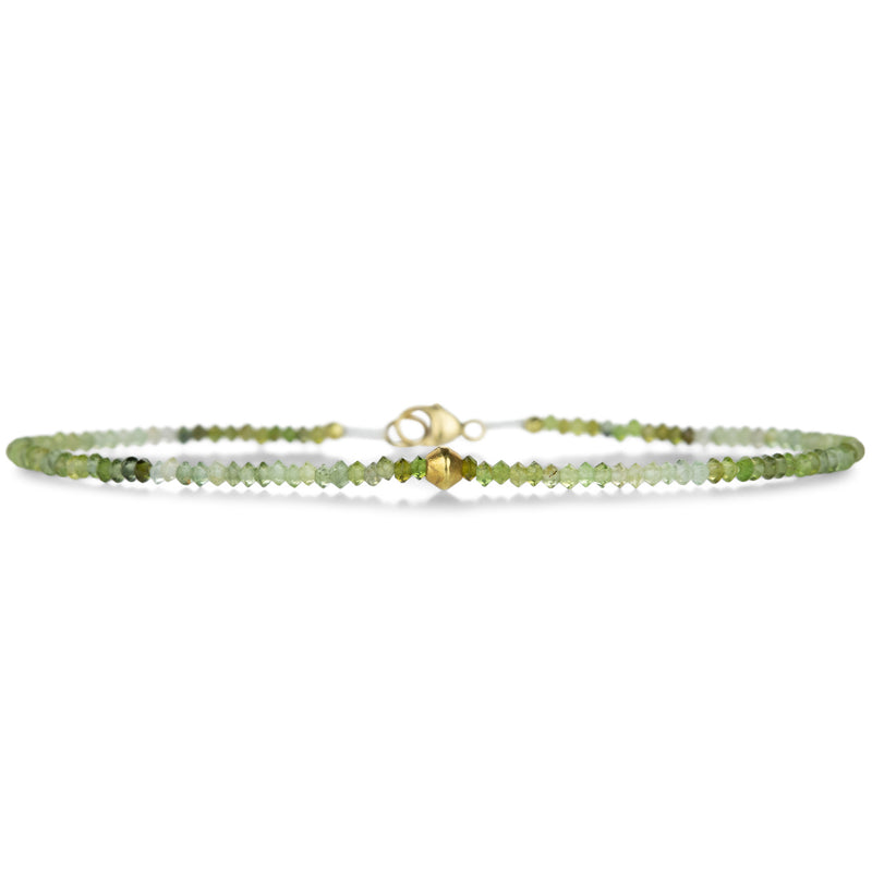 Margaret Solow Multi Green Tourmaline Bead Bracelet | Quadrum Gallery